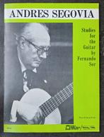 Andres Segovia , studies for the guitar by Fernando Sor, Musique & Instruments, Partitions, Enlèvement ou Envoi, Guitare, Artiste ou Compositeur