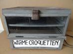 Vintage vitrine snackvitrine warme croquetten 1950 werkend, Ophalen of Verzenden