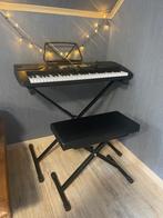 Elektrisch keyboard 61-key met standaard en bank, Muziek en Instrumenten, Keyboards, 61 toetsen, Nieuw, Met standaard, Ophalen