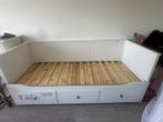 Lit banquette blanc, Maison & Meubles, Chambre à coucher | Lits, Comme neuf, 200 cm, Deux personnes, Enlèvement