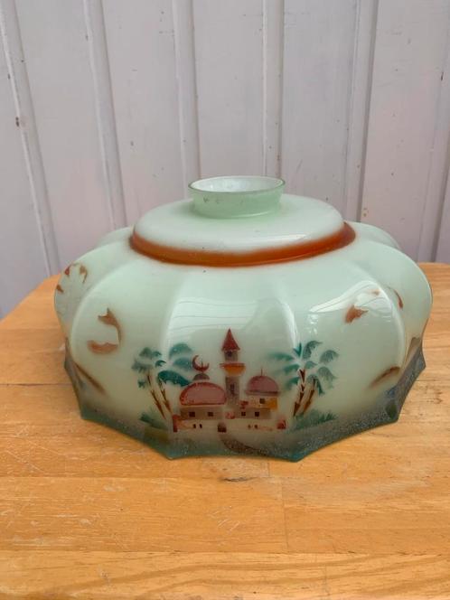 Vintage opaline hanger, Huis en Inrichting, Lampen | Hanglampen, Ophalen