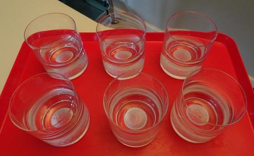 Set van 6 "golf"glazen, Verzamelen, Glas en Drinkglazen, Gebruikt, Ophalen of Verzenden