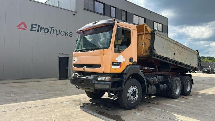 Renault Kerax 385 (POMPE MANUELLE / MANUAL PUMP / 6X4 / LAME, Auto's, Vrachtwagens, Bedrijf, Te koop, ABS, Elektrische ramen, Open dak