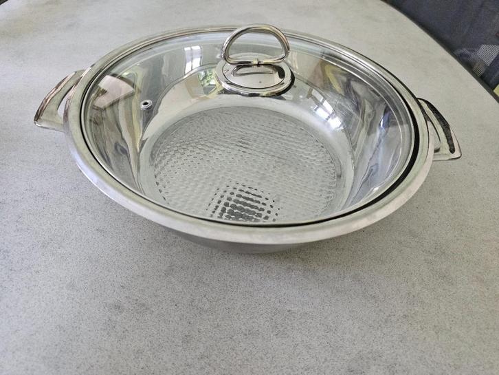 Set roestvrijstalen potten, Huis en Inrichting, Keuken | Potten en Pannen, Gebruikt, Inox, Ophalen