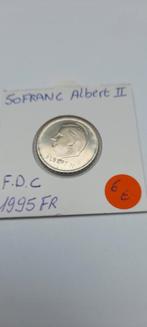 Albert ll 50 francs 1995 FDC français, Enlèvement ou Envoi