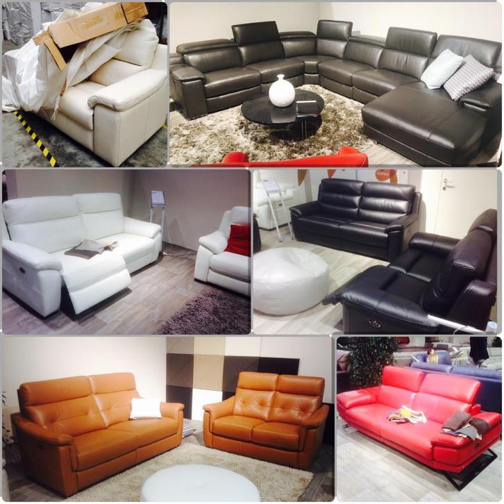 Grote stockverkoop partij hoekbanken en salons leder en stof, Huis en Inrichting, Zetels | Complete zithoeken, Nieuw, Kunststof