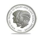 12 STUKS ZILVER wedding Charles and Diana, Postzegels en Munten, Ophalen, Zilver