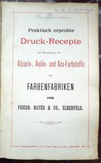 Die Farbstoffe der Farbenfabriken vorm Friedr. Bayer & Co, Boeken, Techniek, Werktuigbouwkunde, Gelezen, Friedr. Bayer & Co, Ophalen of Verzenden