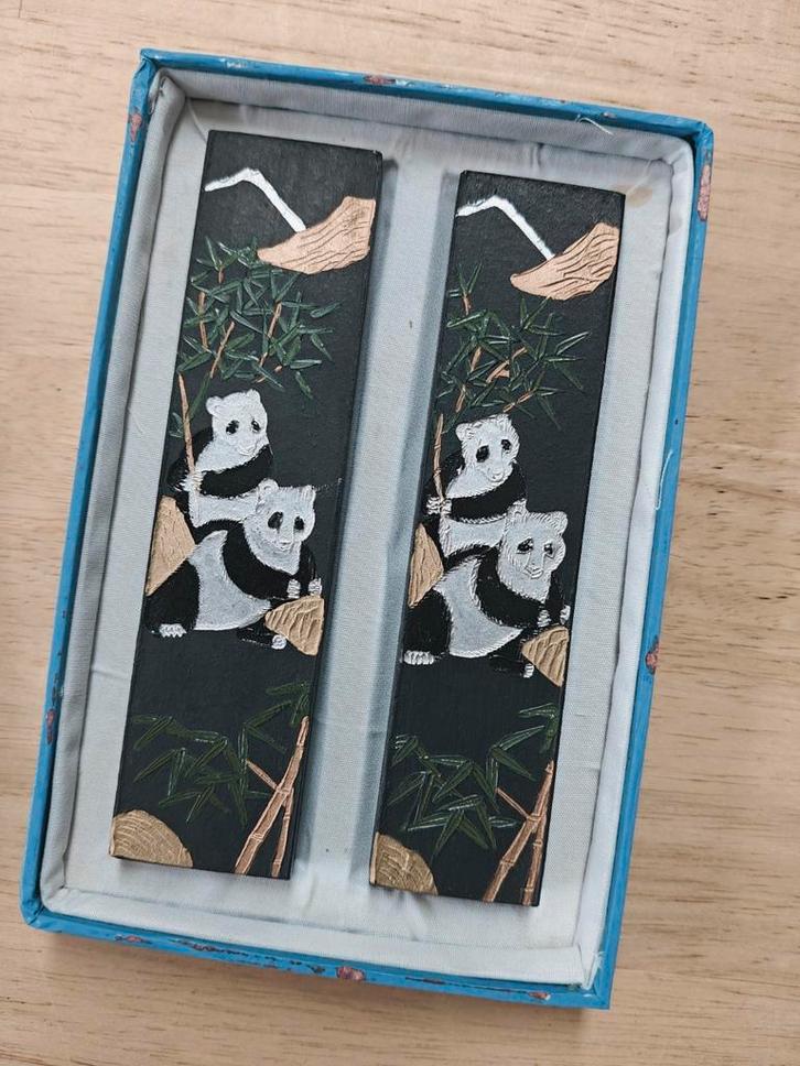 Chinese inktstaven – dubbelzijdig, met doos, Hobby en Vrije tijd, Schilderen, Zo goed als nieuw, Ophalen of Verzenden