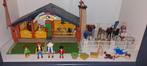 Playmobil manege + paarden, Ophalen, Zo goed als nieuw