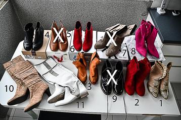 POINTURE 40, BOTTILLONS ET BOTTES, COMME NEUFS (9 paires) beschikbaar voor biedingen