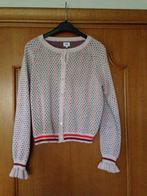Zalmkleurige cardigan, CKS, 14 jr, 164 (2x gedragen), Meisje, Ophalen of Verzenden, Zo goed als nieuw, Trui of Vest
