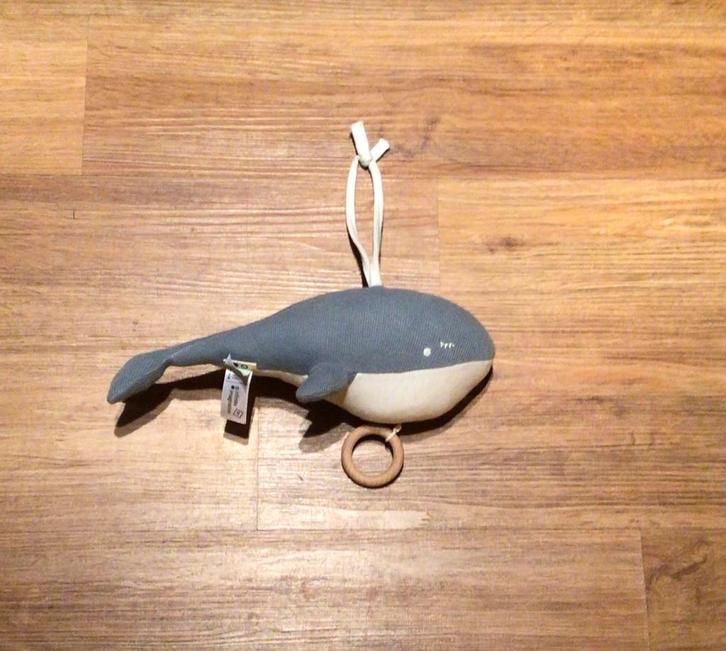 Trixie muziekdoos walvis blauw, Kinderen en Baby's, Speelgoed | Babyspeelgoed, Zo goed als nieuw, Mobiel, Ophalen of Verzenden
