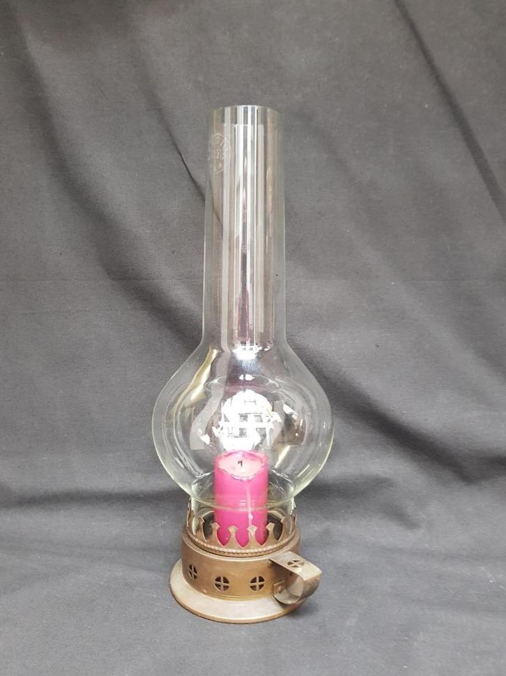 Jugendstil Kandelaar., Antiek en Kunst, Antiek | Kandelaars, Koper of Brons, Ophalen of Verzenden