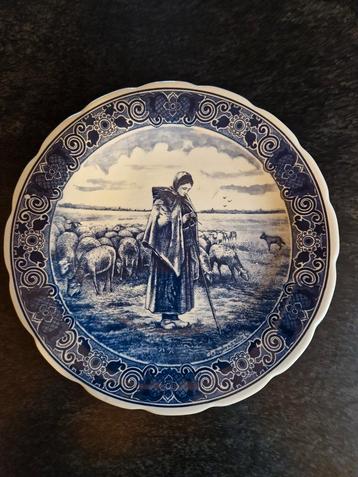 Vintage Delfts Blauw Chemkefa wandbord beschikbaar voor biedingen