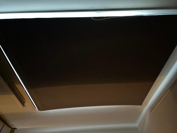 Rolgordijn Verduisteringsgordijnen 205 x 210 en 169 x 193, Huis en Inrichting, Stoffering | Gordijnen en Lamellen, Gebruikt, 200 cm of meer