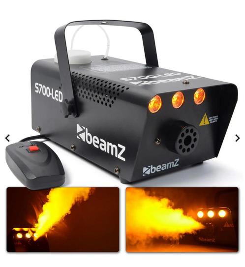 BeamZ S700-LED rookmachine vlameffect 1 liter rookvloeistof, Muziek en Instrumenten, Licht en Laser, Zo goed als nieuw, Laser