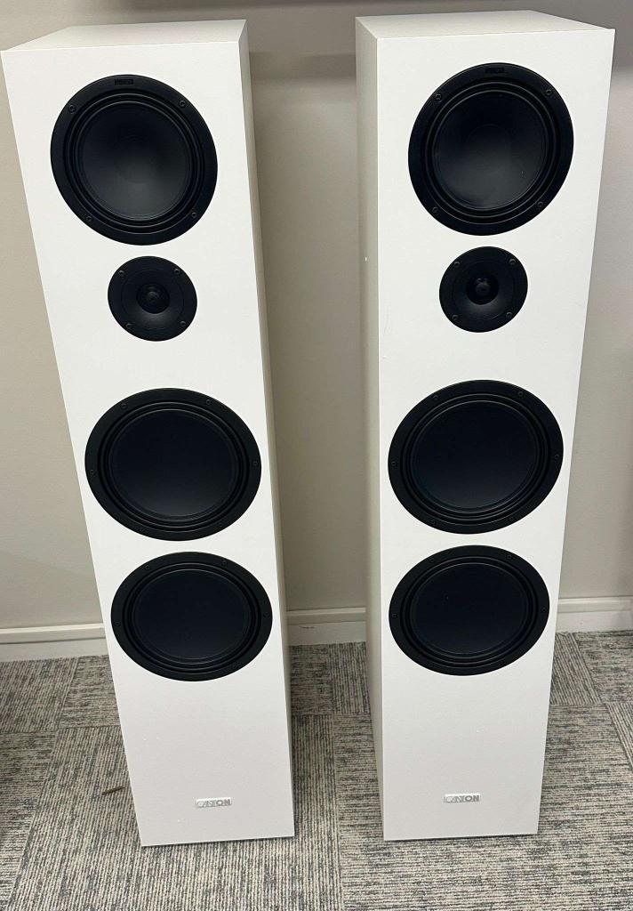 Canton GLE 100 S2 Vloerstaande Luidspreker 3-Weg - Wit - 50%, TV, Hi-fi & Vidéo, Enceintes