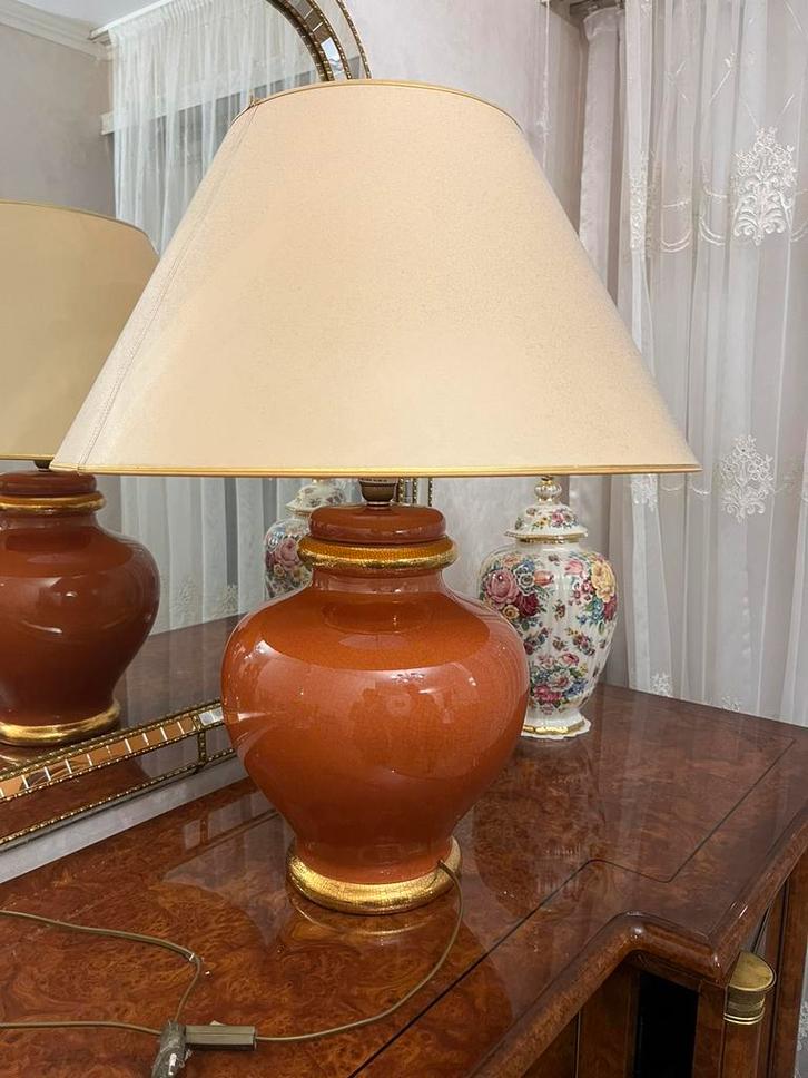 Vintage keramische taffellamp, Huis en Inrichting, Lampen | Tafellampen, Zo goed als nieuw, Ophalen