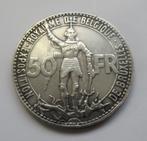 België 50 frank 1935 Wereldtentoonstelling FRANS poss. B, Postzegels en Munten, Ophalen of Verzenden, België, Zilver