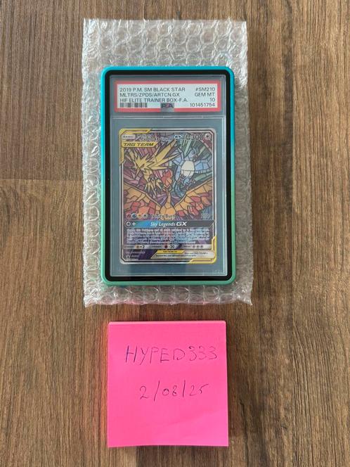 Moltres & Zapdos & Articuno GX #SM210 Pokemon Promo, Hobby en Vrije tijd, Verzamelkaartspellen | Pokémon, Nieuw, Losse kaart, Foil