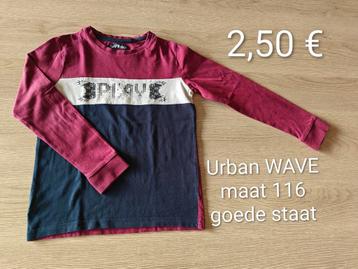 T-shirt jongen met lange mouwen Play van Urban Wave maat 116 beschikbaar voor biedingen