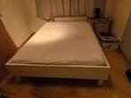 Tweepersoonssbed+ matras + verstelbare lattenbodem, Huis en Inrichting, Slaapkamer | Bedden, Ophalen, Gebruikt, Twijfelaar, Verstelbaar