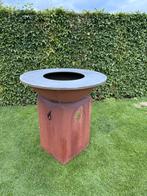 Plancha houtvuur-barbecue in cortenstaal – topkwaliteit!, Ophalen, Zo goed als nieuw