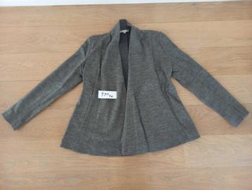 Grijze wollen vest - trui - blazer GIGUE maat 40 beschikbaar voor biedingen