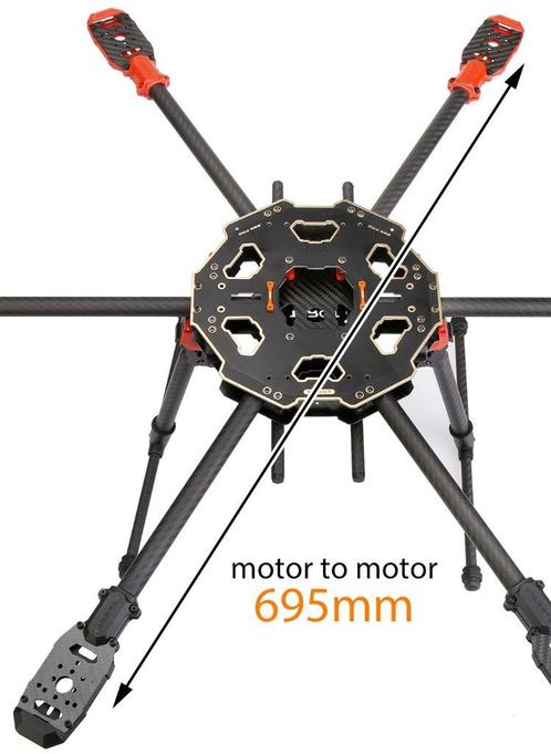 Kit Complet structure de Drone Tarot 680 Pro avec Supports R, TV, Hi-fi & Vidéo, Drones, Comme neuf, Drone sans caméra, Enlèvement ou Envoi