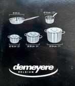 Demeyere 5-delige potten en pannenset. Nieuw!, Huis en Inrichting, Ophalen, Inox, Inductieplaat, Nieuw