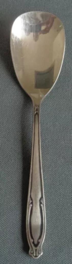 GERO ZILMETA 531 MAZURKA suikerlepel suikerschep 12cm sugar, Huis en Inrichting, Keuken | Bestek, Zo goed als nieuw, Verzenden