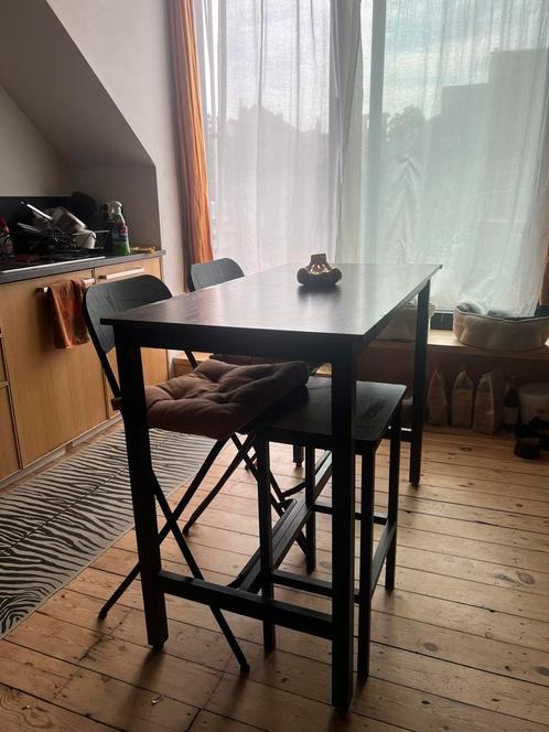 Table haute chaises et tabouret, Huis en Inrichting, Tafels | Statafels, Zo goed als nieuw, Ophalen