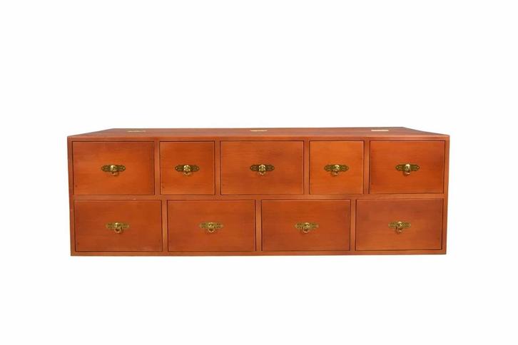 Mongoolse dressoirs, Huis en Inrichting, Kasten | Dressoirs, Nieuw, 100 tot 150 cm, 25 tot 50 cm, Met lade(s), Overige houtsoorten