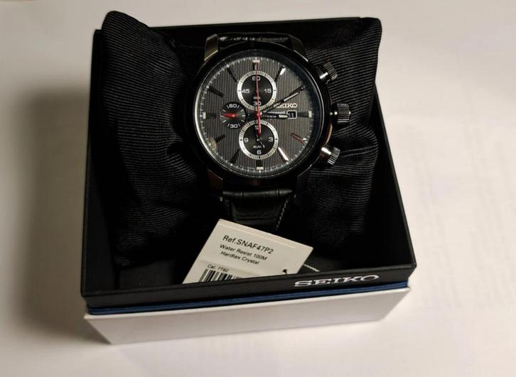 Seiko horloge, Handtassen en Accessoires, Horloges | Heren, Nieuw, Polshorloge, Seiko, Staal, Leer, Ophalen of Verzenden