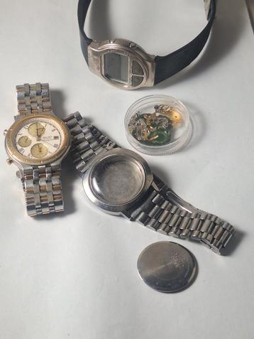 Lot met Seiko Horloges / onderdelen beschikbaar voor biedingen