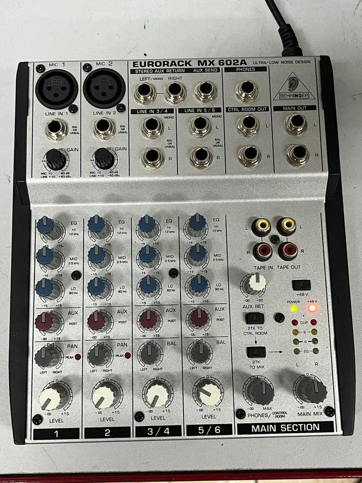 Behringer Eurorack MX602A Mixer - 6 kanalen -, Audio, Tv en Foto, Stereoketens, Gebruikt, Ophalen