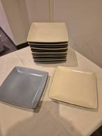 Assiettes carrées, Maison & Meubles, Assiettes(s), Céramique, Enlèvement, Utilisé