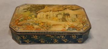 Rechthoekige metalen doos Victoria Chocolate-Biscuit beschikbaar voor biedingen