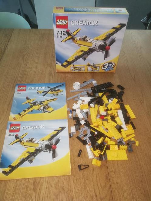 Lego Creator - 6745 3 in 1 Vliegtuigen met doos en boekjes, Enfants & Bébés, Jouets | Duplo & Lego, Utilisé, Lego, Ensemble complet
