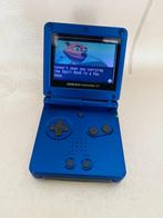 Game boy advance azuur blauw met lader en 3 spellen, Avontuur en Actie, 1 speler, Ophalen of Verzenden, Zo goed als nieuw