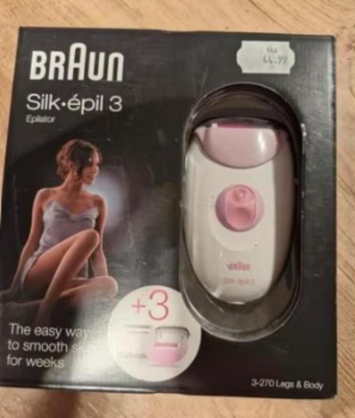 Braun Silk-épil 3 - 270 Epilator, Elektronische apparatuur, Persoonlijke Verzorgingsapparatuur, Nieuw, Scheren en Epileren, Ophalen of Verzenden