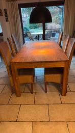 Eetkamerstoelen rotan, Ophalen, Gebruikt, Bruin, Riet of Rotan