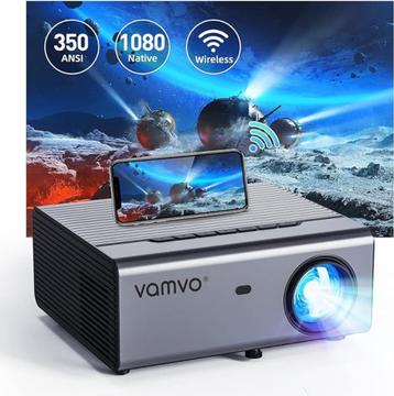 Vamvo-projector, verbeterde projector Native 1080P Full HD 