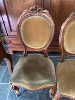 Lot de 4 chaises en bois massif | Style Louis XV, Antiquités & Art, Enlèvement