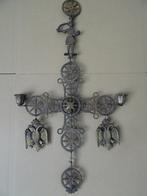 Antieke Byzantijnse kruis kandelaar kruiskandelaar 72cm 1850, Antiek en Kunst, Ophalen of Verzenden