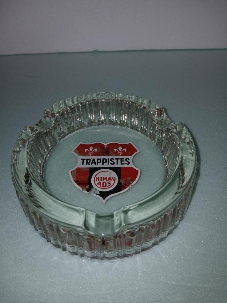 Ancien cendrier en verre TRAPPISTE CHIMAY ADS, Collections, Articles de fumeurs, Briquets & Boîtes d'allumettes, Utilisé, Cendrier