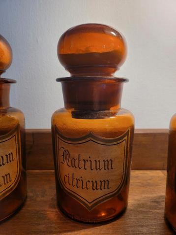 Lot de 7 anciens pots à pharmacie, Enlèvement ou Envoi