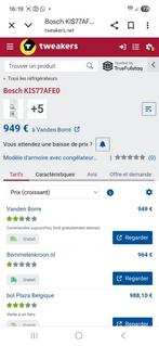 Frigo bosch Nouveau  encastrable, Electroménager