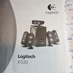 Enceintes Logitech X-530 pour PC en excellent état, Ophalen of Verzenden, Gebruikt